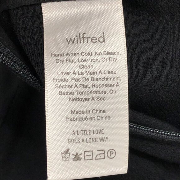 Aritzia Wilfred Black Pernelle Wide Leg Kick Flare Trousers size S - Picture 10 of 16